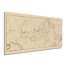 Load image into Gallery viewer, Digitally Restored and Enhanced 1793 Kentucky Map - Vintage Map of Kentucky Poster - Old Kentucky Wall Art - History Map of KY from Actual Surveys