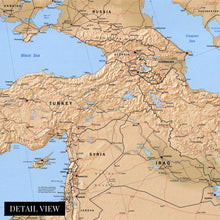 Load image into Gallery viewer, Digitally Restored and Enhanced 1998 Mediterranean Basin Map - Map of the Mediterranean Region - Mediterranean Sea Map - Mediterranean Map Poster Print