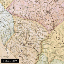Load image into Gallery viewer, Digitally Restored and Enhanced 1833 North Carolina State Map - North Carolina Vintage Map Constructed from Actual Surveys - NC Wall Art - North Carolina Map Wall Decor - North Carolina Poster
