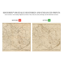 Load image into Gallery viewer, Digitally Restored and Enhanced 1793 Kentucky Map - Vintage Map of Kentucky Poster - Old Kentucky Wall Art - History Map of KY from Actual Surveys