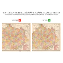 Load image into Gallery viewer, Digitally Restored and Enhanced 1905 Kentucky State Map - Vintage Kentucky Map Wall Art - Kentucky Artwork for Walls - Map of KY - Kentucky Map Poster - Kentucky Wall Decor - Kentucky Home Decor