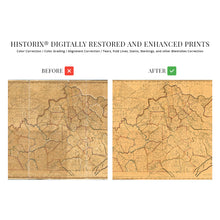 Load image into Gallery viewer, Digitally Restored and Enhanced 1818 Kentucky State Map from Actual Survey - Vintage Map of Kentucky Wall Art - Kentucky Map Poster - Map of KY - Kentucky Wall Decor Print - Home Decor Artwork