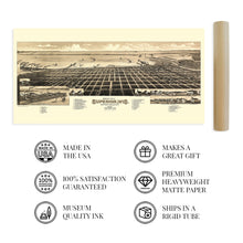 Load image into Gallery viewer, Digitally Restored and Enhanced 1883 Superior Wisconsin Map - Vintage Superior Map of Wisconsin Wall Art - Old City of Superior Map of Wisconsin Poster