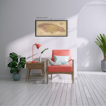 Load image into Gallery viewer, Digitally Restored and Enhanced 1893 Jamaica Map - Vintage Map of The Island of Jamaica Wall Art Decor - Wall Map of Jamaica Poster Showing Administrative and Political Divisions