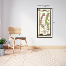 Load image into Gallery viewer, 1858 Lower Mississippi River Map - Vintage Wall Map of Mississippi River - History Map of the Mississippi River - Old Chart of the Lower Mississippi River Wall Art Poster