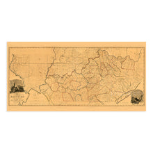 Load image into Gallery viewer, Digitally Restored and Enhanced 1818 Kentucky State Map from Actual Survey - Vintage Map of Kentucky Wall Art - Kentucky Map Poster - Map of KY - Kentucky Wall Decor Print - Home Decor Artwork