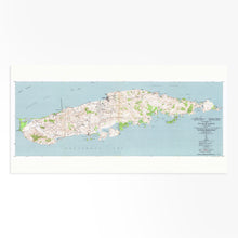 Load image into Gallery viewer, Digitally Restored and Enhanced 1951 Vieques Island Puerto Rico Map - Puerto Rico Vintage Map - Isla de Viques Puerto Rico Map Wall Art - Map of Puerto Rico Poster - Mapa de Puerto Rico Poster