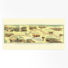 Cargar imagen en el visor de la galería, Digitally Restored and Enhanced 1960 Pony Express Map - Vintage Pony Express Poster - Old Pony Express Map - The Pony Express Historic Trail Route Showing Names and Locations of Relay Stations