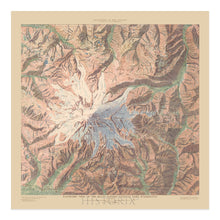 Load image into Gallery viewer, Digitally Restored and Enhanced 1914 Mount Rainier National Park Map Print - Old Panoramic View of Mt Rainier National Park Map of Washington State Poster