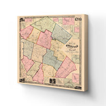 Load image into Gallery viewer, Digitally Restored and Enhanced 1856 Sullivan County NY Map Canvas - Canvas Wrap Vintage New York Map Poster - Old Map Of New York State - Restored Sullivan County New York Canvas Wall Art