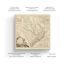 Load image into Gallery viewer, Digitally Restored and Enhanced 1773 South Carolina Map Canvas Art - Canvas Wrap Vintage Wall Map of South Carolina Poster - Old South Carolina State Map - Restored Province of South Carolina Wall Art
