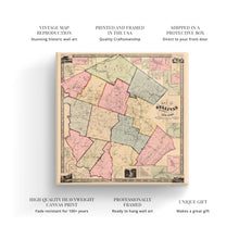 Load image into Gallery viewer, Digitally Restored and Enhanced 1856 Sullivan County NY Map Canvas - Canvas Wrap Vintage New York Map Poster - Old Map Of New York State - Restored Sullivan County New York Canvas Wall Art