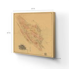 Load image into Gallery viewer, Digitally Restored and Enhanced 1892 Marin California Map Canvas - Canvas Wrap Vintage Marin County Poster - History Map of Marin County California