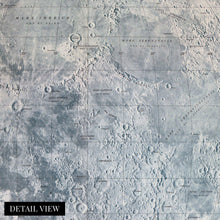 Load image into Gallery viewer, Digitally Restored and Enhanced 1966 Moon Map Canvas Art - Canvas Wrap Vintage Moon Poster - Old Map of the Moon Wall Art - Restored Moon Map Poster - USAF Lunar Reference Mosaic Map of the Moon