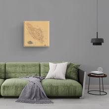 Load image into Gallery viewer, Digitally Restored and Enhanced 1892 Marin California Map Canvas - Canvas Wrap Vintage Marin County Poster - History Map of Marin County California