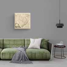 Cargar imagen en el visor de la galería, Digitally Restored and Enhanced 1773 South Carolina Map Canvas Art - Canvas Wrap Vintage Wall Map of South Carolina Poster - Old South Carolina State Map - Restored Province of South Carolina Wall Art