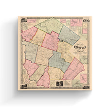Load image into Gallery viewer, Digitally Restored and Enhanced 1856 Sullivan County NY Map Canvas - Canvas Wrap Vintage New York Map Poster - Old Map Of New York State - Restored Sullivan County New York Canvas Wall Art