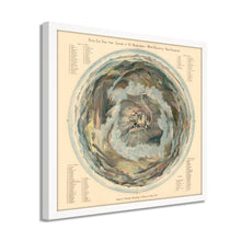 Cargar imagen en el visor de la galería, Digitally Restored and Enhanced 1908 Mount Washington Map - Framed Vintage Mt Washington New Hampshire Wall Art - Bird's Eye View From Summit of Mt Washington White Mountains Map