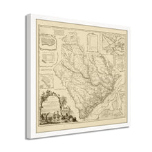 Cargar imagen en el visor de la galería, Digitally Restored and Enhanced 1773 South Carolina Map - Framed Vintage South Carolina State Map - Old Wall Map of South Carolina Poster - Province of South Carolina Wall Art