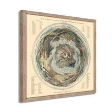 Cargar imagen en el visor de la galería, Digitally Restored and Enhanced 1908 Mount Washington Map - Framed Vintage Mt Washington New Hampshire Wall Art - Bird's Eye View From Summit of Mt Washington White Mountains Map