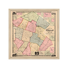 Load image into Gallery viewer, Digitally Restored and Enhanced 1856 Sullivan County NY Map - Framed Vintage Map of New York State - Old New York Map Poster - Restored Sullivan County Wall Art from Actual Surveys