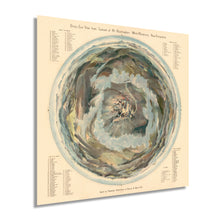 Load image into Gallery viewer, Digitally Restored and Enhanced 1908 White Mountains Poster with Birds Eye View from Summit of Mt Washington - Vintage Map NH Wall Art - Vintage White Mountains Map Poster - New Hampshire Poster