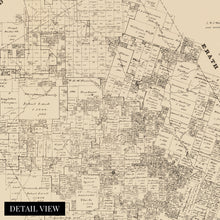 Load image into Gallery viewer, Digitally Restored and Enhanced 1879 Comanche County Texas Map - Vintage Comanche Texas Map Wall Art - Old Comanche County Map of Texas Poster