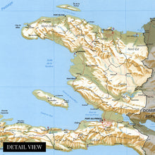 Cargar imagen en el visor de la galería, Digitally Restored and Enhanced 1994 Haiti Map Print - Republic of Haiti Wall Art - History Map of Haiti Poster - Old Port-Au-Prince Map of Haiti