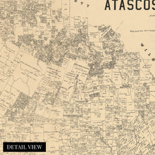 Cargar imagen en el visor de la galería, Digitally Restored and Enhanced 1879 Atascosa County Texas Map - Vintage Map of Atascosa County Wall Art - Old Atascosa County Map Poster - History Map of Atascosa County TX Showing Land Ownership