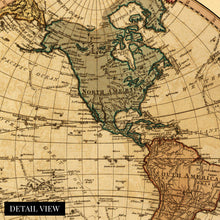 Load image into Gallery viewer, Digitally Restored and Enhanced 1786 Western Hemisphere Old World Map Poster - Vintage Western Hemisphere World Map Wall Art - Old Western Hemisphere Map of the World