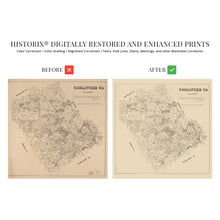 Load image into Gallery viewer, Digitally Restored and Enhanced 1879 Comanche County Texas Map - Vintage Comanche Texas Map Wall Art - Old Comanche County Map of Texas Poster