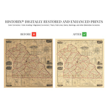 Load image into Gallery viewer, Digitally Restored and Enhanced 1860 York County Pennsylvania Map - Vintage Map of York Pennsylvania Wall Art - Historic York County PA Map Poster - Old York County Map Print from Actual Surveys
