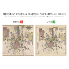 Load image into Gallery viewer, Digitally Restored and Enhanced 1895 Houston City Map - Inch Houston Texas Vintage Map - Old Map of Houston TX Wall Art - Restored Houston Wall Map of Texas - Historic City of Houston and Environs Map
