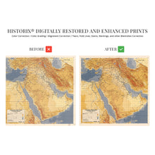 Load image into Gallery viewer, Digitally Restored and Enhanced 1991 Operation Desert Storm Map - Operation Desert Storm Planning Graphic - Middle East Map - Persian Gulf War Map - Iraq Kuwait Saudi Arabia Map - Desert Storm Poster