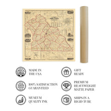 Load image into Gallery viewer, Digitally Restored and Enhanced 1860 York County Pennsylvania Map - Vintage Map of York Pennsylvania Wall Art - Historic York County PA Map Poster - Old York County Map Print from Actual Surveys