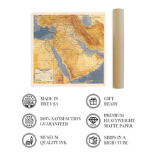 Load image into Gallery viewer, Digitally Restored and Enhanced 1991 Operation Desert Storm Map - Operation Desert Storm Planning Graphic - Middle East Map - Persian Gulf War Map - Iraq Kuwait Saudi Arabia Map - Desert Storm Poster
