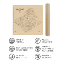 Cargar imagen en el visor de la galería, Digitally Restored and Enhanced 1895 Wharton County Texas Map - Vintage Wharton County Wall Art - Historic El Campo Texas Map Poster - Texas Vintage Map Print - Wharton County Map from General Land Office