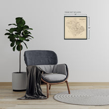 Load image into Gallery viewer, Digitally Restored and Enhanced 1879 Comanche County Texas Map - Vintage Comanche Texas Map Wall Art - Old Comanche County Map of Texas Poster