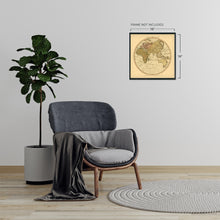 Cargar imagen en el visor de la galería, 1786 Cartel del mapa del mundo antiguo del hemisferio oriental - Arte de la pared del mapa del mundo del hemisferio oriental vintage - Mapa del mundo del hemisferio oriental antiguo