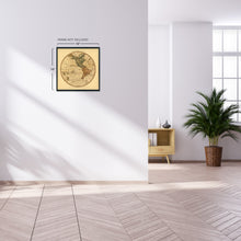 Load image into Gallery viewer, Digitally Restored and Enhanced 1786 Western Hemisphere Old World Map Poster - Vintage Western Hemisphere World Map Wall Art - Old Western Hemisphere Map of the World