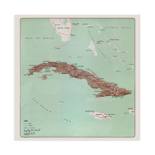 Load image into Gallery viewer, Digitally Restored and Enhanced 1962 Cuba Map Print - Vintage Map of Cuba Poster - Old Mapa de Cuba Wall Art - Republic of Cuba History Map