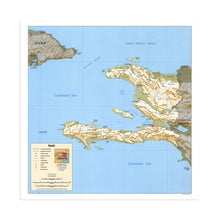 Cargar imagen en el visor de la galería, Digitally Restored and Enhanced 1994 Haiti Map Print - Republic of Haiti Wall Art - History Map of Haiti Poster - Old Port-Au-Prince Map of Haiti