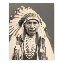 Load image into Gallery viewer, Digitally Restored and Enhanced 1903 Chief Joseph Photo Print - Vintage Young Joseph Nez Perce Native American Tribe Leader Poster Wall Art Portrait Photo