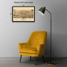 Load image into Gallery viewer, Digitally Restored and Enhanced 1883 Aberdeen South Dakota Map Print - Old Bird's Eye View Map of Aberdeen City South Dakota State Wall Art Poster