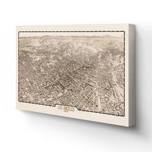 Cargar imagen en el visor de la galería, Digitally Restored and Enhanced 1909 Los Angeles Canvas Art - Canvas Wrap Vintage Map of Los Angeles California - Old Los Angeles City Map Print - City & Suburban Street Map of Los Angeles Wall Art