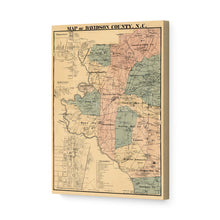 Load image into Gallery viewer, Digitally Restored and Enhanced - 1890 Davidson County Map Canvas Art - Canvas Wrap Vintage Davidson North Carolina Map Print - Old Davidson County North Carolina Wall Art - Restored Davidson NC Poster