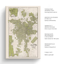 Cargar imagen en el visor de la galería, Digitally Restored and Enhanced 1909 Los Angeles Canvas - Canvas Wrap Vintage Map of Los Angeles California - Old Los Angeles Street Map - Historic City & Suburban Street Map of Los Angeles Wall Art Poster