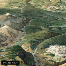 Load image into Gallery viewer, Digitally Restored and Enhanced 1904 Yellowstone National Park Map Canvas Art - Canvas Wrap Vintage Yellowstone Map - History Map of Yellowstone - Old Yellowstone National Park Wall Art Poster