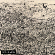 Cargar imagen en el visor de la galería, Digitally Restored and Enhanced 1875 San Francisco Canvas - Canvas Wrap Vintage Map of San Francisco Wall Art - Old San Francisco Poster - Graphic Chart of the City & County of San Francisco Map Print