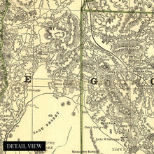 Load image into Gallery viewer, Digitally Restored and Enhanced 1876 Map of Oregon Canvas Art - Canvas Wrap Vintage Oregon Map - Old Map Of Oregon - Restored Indexed Map of Oregon State Wall Art Poster